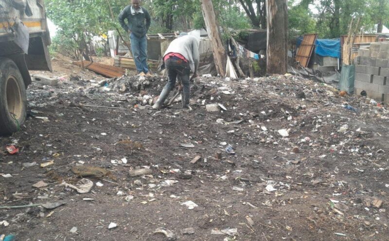 Illegal dumping on Witkoppen Road during the clean-up on November 12, 2025. Photo: Supplied