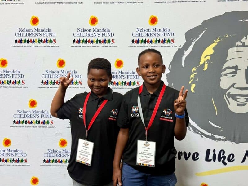 Two students from a local special needs school will take the global stage this week as they help deliver the Children20 declaration at the G20 summit.