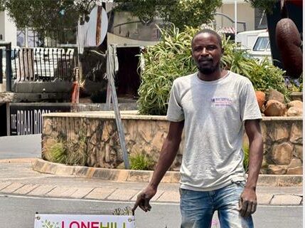 Early flowers have begun to emerge from the July verge plantings in Lonehill, and the woman maintaining them, Liz Budd, says the transformation is happening faster than expected.