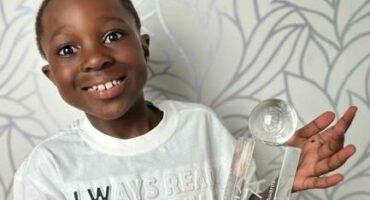 Desmond Desi's Koolen celebrates another award on November 25, 2025, at his home in Fourways.. Photo: Supplied