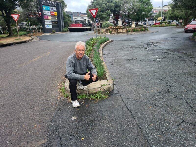 The community-led Garden of Eden, planted in July outside Lonehill Shopping Centre, has begun to bloom, leaving Ward 94 councillor David Foley delighted as he spotted the first flowers during a recent drive-by.