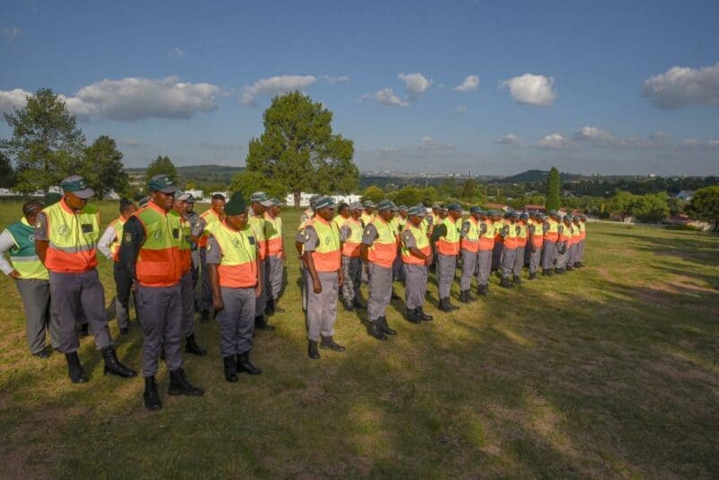 Sydnery Mabusela was named Guard of the Year for going above and beyond to keep Lonehill safe at the Fidelity Lonehill Parade.