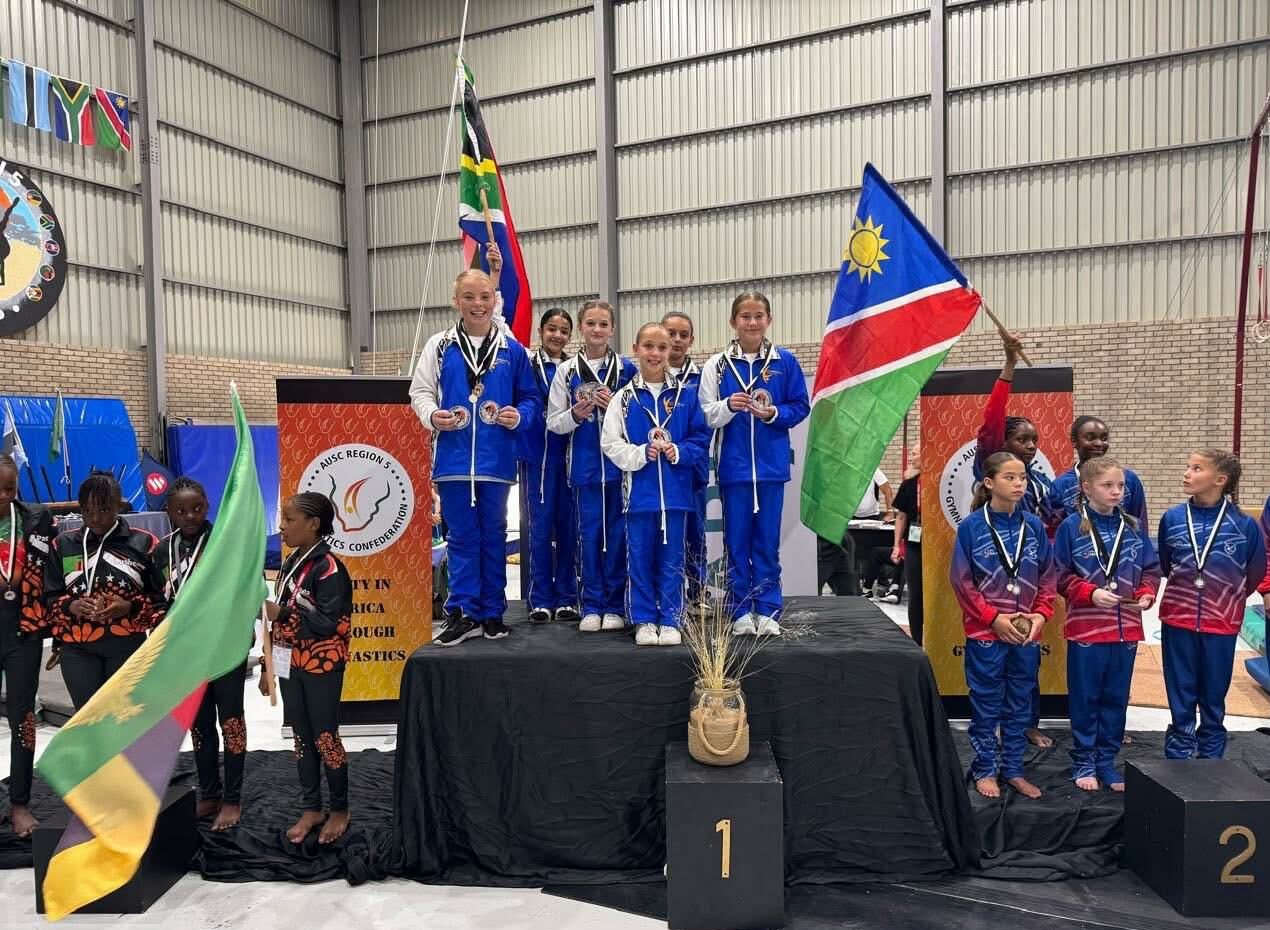 Fourways gymnastics duo help SA secure gold at Region 5 in Namibia
