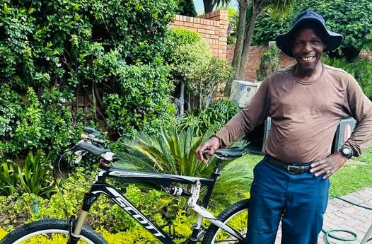 Kindness turns Fourways gardener’s broken bike into a ‘brand-new’ ride