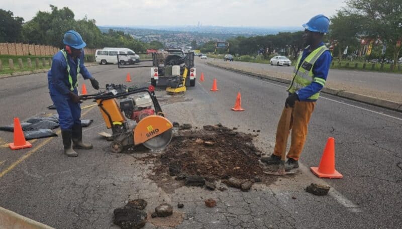 After months of complaints from residents, a dangerous pothole near Kyalami Estate has finally been repaired following intervention by Ward 132 councillor Annette Deppe.