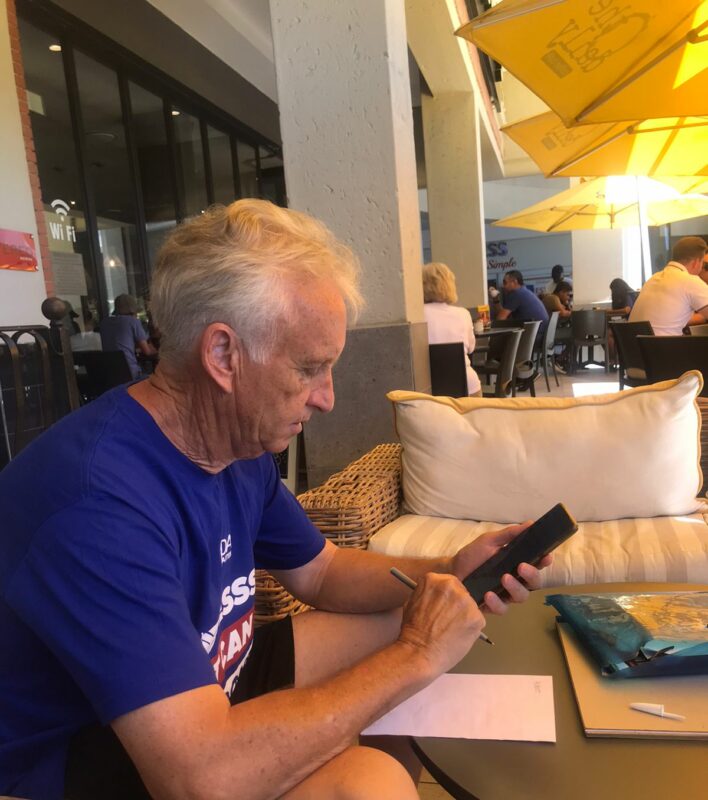 Ward 94 councillor David Foley met residents in Lonehill to hear their concerns around roads, power, and water issues.