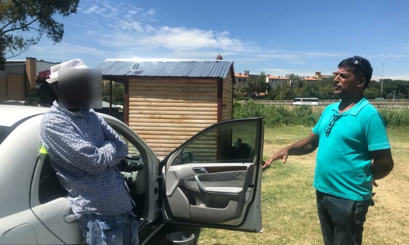 Ward 93 councillor Vino Reddy visited a Fourways property where informal traders recently relocated, following residents’ safety concerns about activity reported near the area.