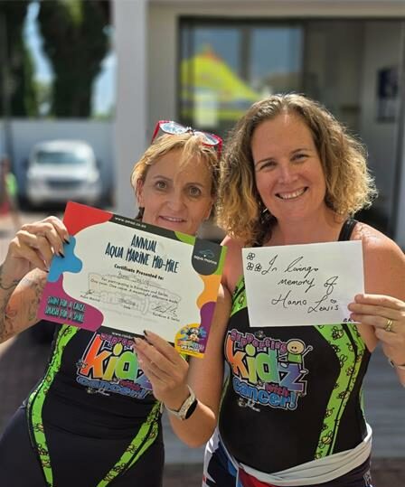 Aqua Marine Mid-Mile charity swim event raises R8 000 for children with cancer