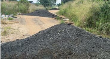 Phase 1 road maintenance of Runnymead Road on February 24, 2026. Photo: Rufas Maswazi