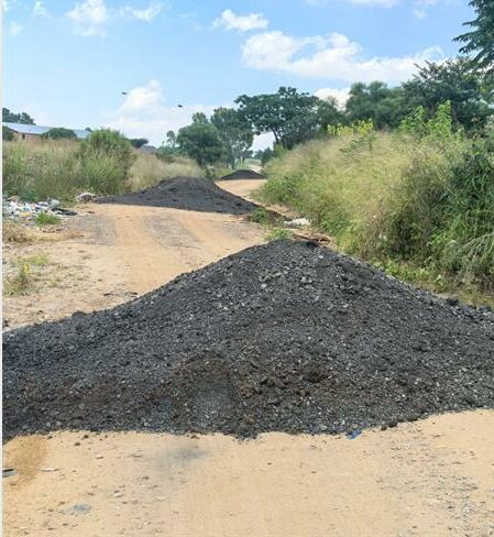 Phase 1 road maintenance of Runnymead Road on February 24, 2026. Photo: Rufas Maswazi