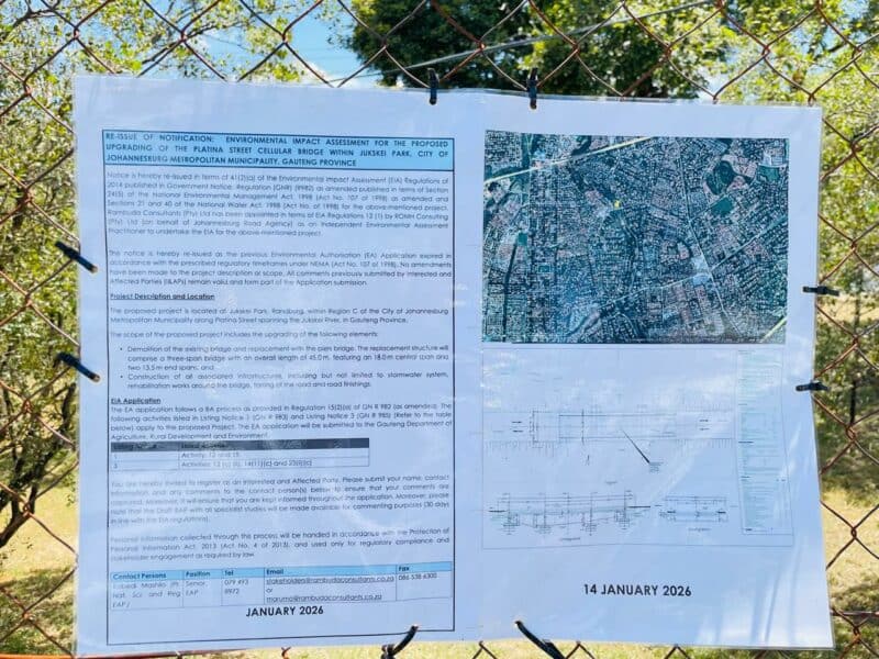 After repeated flooding since 2023, councillor Mark van der Merwe says residents are still waiting for action on Platina Bridge, despite assurances from MMC for Transport Kenny Kunene that the crossing would be treated as a priority.