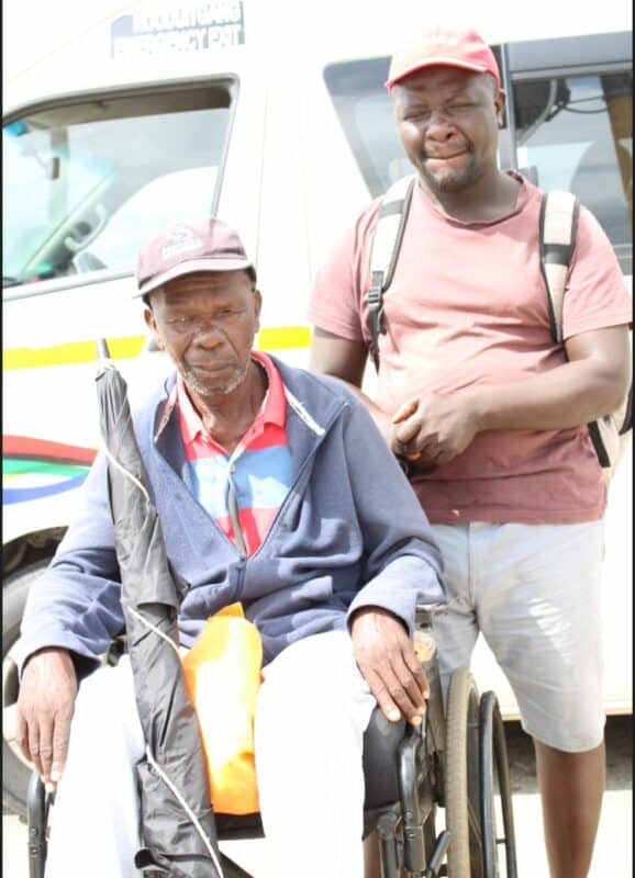 While authorities try to tell them to stop, Lawrence Bvudzijena, and his wheelchair-bound uncle, choose to take the risks by begging at the busy intersection to provide for themselves and their family.
