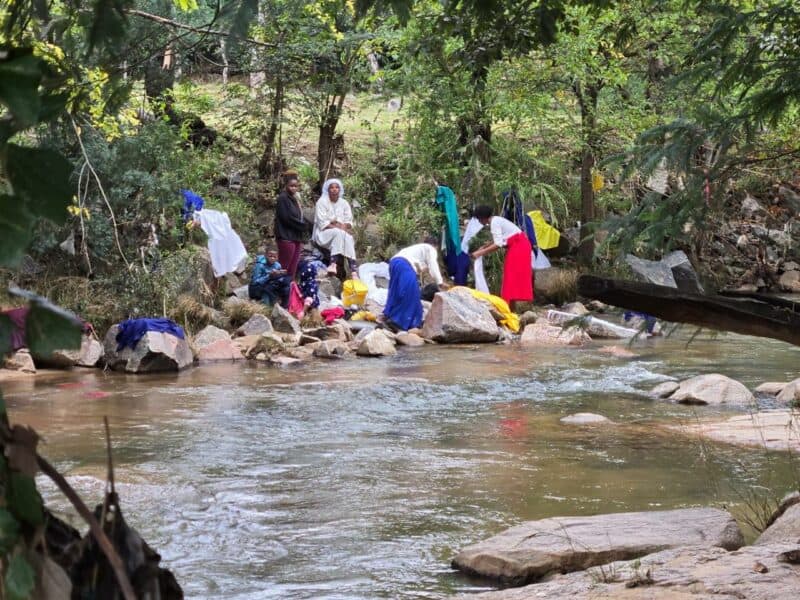 A church group performing rituals along the Paulshof spruit respond to residents concerns over noise, animal slaughter, littering and the use of the river for gatherings.