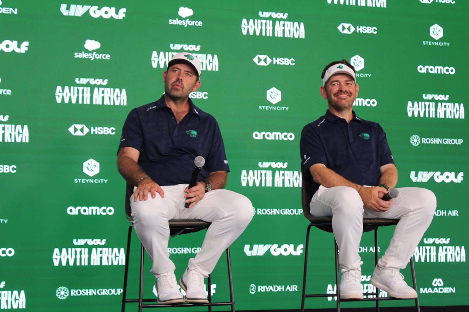 Emotional start for SA golfers as South African fans show their passion