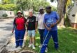 Ward 94 councillor David Foley with Johannesburg Water’s Zandfontein sewage team during an inspection near Forest Drive linked to Lonehill Dam pollution concerns on March 18, 2026. Photo: Ditiro Masuku