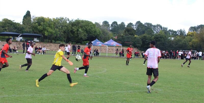 Crawford Sandton playing against Crawford Lonehill during soccer tournament of the Inter-Crawford Sport Festival on March 24, 2026. Photo: Ayanda Ntshingila