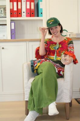 Description: Carolyn Steyn was running 67 Blankets for Mandela Day in a garage, but her late sister Sharon built a beautiful office for her on April 9, 2026. Photo: Ditiro Masuku
