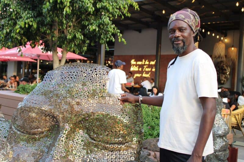 Self-taught sculptor Innocent Manjengenja is turning ordinary materials into striking artworks, building both a creative voice and a means to survive.