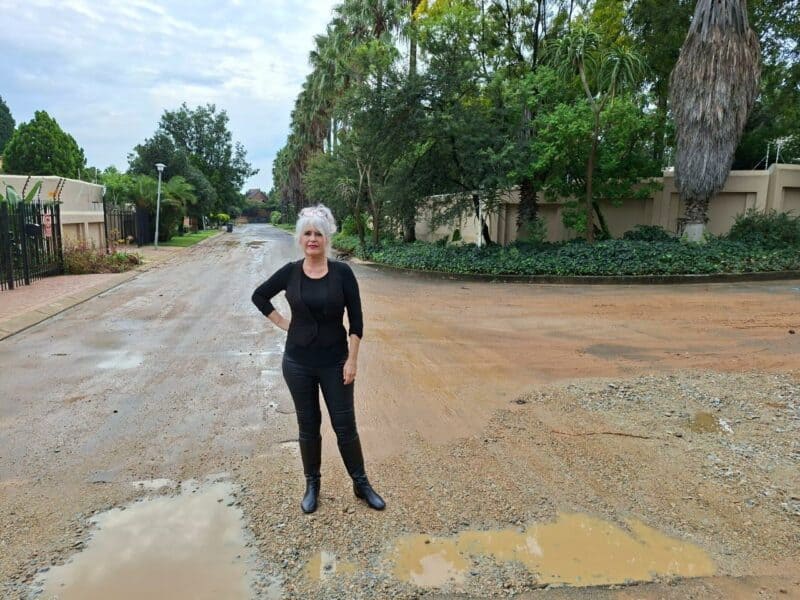 While Joburg Water has repaired the long-standing leak, residents say the job is not yet complete, pointing to unfinished potholes.