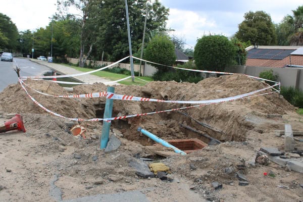 Storm water reconstruction near Curro Douglasdale nears completion, with JRA citing weather as the reason for the delays.