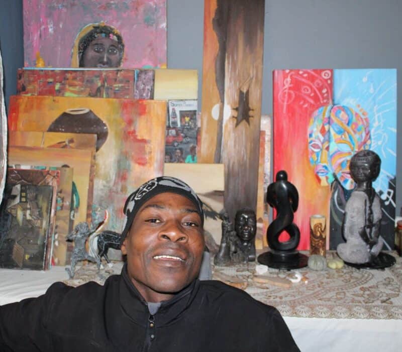 A young painter and sculptor from Riverside said selling on the streets kept him afloat, but at the cost of his art’s true worth.