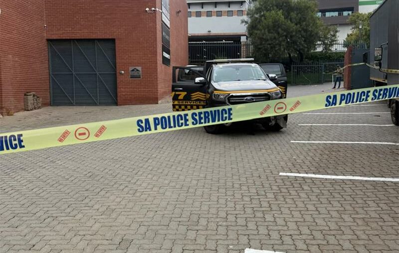 The security company responded within minutes to a live distress signal, intercepting armed suspects as they tried to flee, ramming one of the getaway vehicles.
