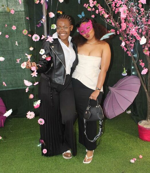 Penny Kanyane and Nsovo Nkuna during the New Romantics Masquerade Fashion Event held at the Indaba Hotel in Fourways on May 16, 2026. Photo Ayanda Ntshingila