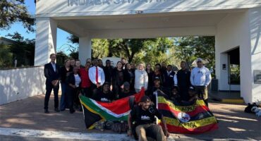 Los Angeles skateboarder Jason Vanporppal was welcomed at Indaba Hotel, Fourways, where he will be resting for the next week on April 29, 2026. Photo: Supplied