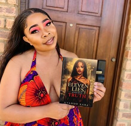 Ntando Xaba holding her book, Eleven Lies and One Truth, to be launched on July 4, 2026, at Rosebank International's Braamfontein campus. Photo: Supplied