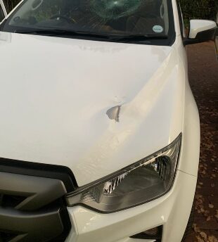 Community safety officials are urging motorists not to stop in isolated areas after rocks were allegedly thrown at moving vehicles on consecutive mornings.