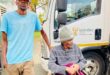 Molepo Makopa and his 80-year-old grandfather Molepo Samuel at youth centre on May 25,2026. Photo: Reitumetse Gugushe