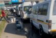 Illegal taxi rank now also a car wash at the intersection of Witkoppen Road and Winnie Mandela Drive on May 28, 2027. Photo: Ayanda Ntshingila