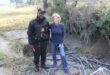 Resident Tracy Kensey and Lawrence Shuma, from Saviki Special Ops, where cables are kept on June 25, 2026. Photo: Ayanda Ntshingila