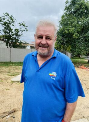 Ward 115 councillor Mark van der Merwe welcomes the impoundment of Uber Eats bikes near Hammets Crossing in Fourways on June 22, 2026. Photo: Ayanda Ntshingila