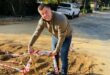 Douglasdale resident Chris Neumann at the corner of Westway and Darter roads on June 11, 2026. Photo: Ayanda Ntshingila