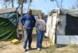 Silent Hlongwane and June Julyan at the informal settlement at the confluence of the Braamfontein and Sandspruit rivers on June 2, 2026. Photo: Ayanda Ntshingila