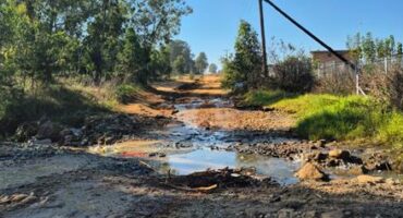 Deteriorating roads Farmall bothering residents and motorists in the area, on June 01, 2026. Photo: Supplied