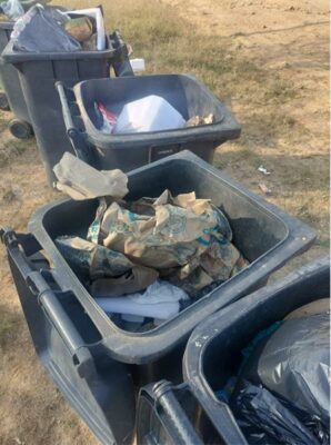 Inconsistent refuse collection by Pikitup in Farmall is bothering residents and motorists in the area, on June 01, 2026. Photo: Supplied