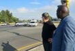 Maj Saffari and Ward 96 councillor Rufas Maswazi at the Cedar Road intersection during the on-site meeting on January 30, 2026. Photo: Supplied