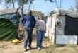 Silent Hlongwane and June Julyan at the informal settlement at the confluence of the Braamfontein and Sandspruit rivers on June 2, 2026. Photo: Ayanda Ntshingila