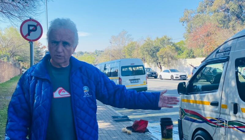 No-parking signs, road markings, and repeated complaints have failed to stop taxis from taking over a busy roadside slipway at the corner of Bushwillow Ave and Uranium Street.