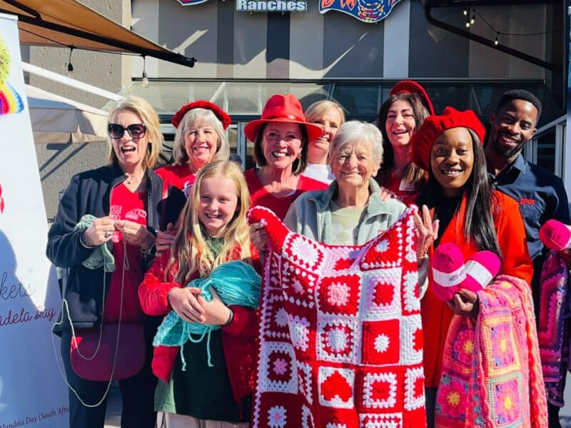 As part of the 67 Blankets global initiative, the community came together at Fourways Crossing to learn how to stitch and create something meaningful with their hands.