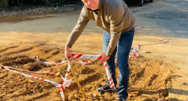 Douglasdale resident Chris Neamann at the corner of Westway and Darter Road, where repeated water leaks and ongoing repairs have left infrastructure damage on June 11, 2026. Photo: Ayanda Ntshingila