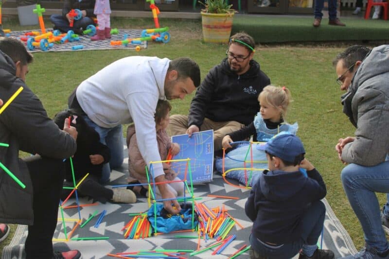 Little giggles and laughter filled Little Earth Kids Preschool playground as fathers and father figures joined their children for a special Father's Day celebration.
