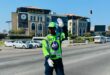 Ndumiso Shabalala maintains traffic at Winnie Mandela and Kingfisher drives on June25, 2026, as traffic lights continue to be non-operational. Photo: Reitumetse Gugushe