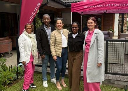Sister Vera Mogashwa, sister in-charge at Mulbarton,Sakhe Jabaza, Anastasia Lazarides, from Sureway Funerals, Dr Pabhadhu Motlapema, chiropractor from Dainfern Chiro, and Alison Buchanan, from Ali-cares. Photo: Supplied