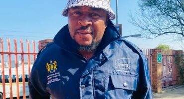 Ward 95 councillor Julius Maake at the youth centre assisting with child documentation on June 23, 2026. Photo: Reitumetse Gugushe