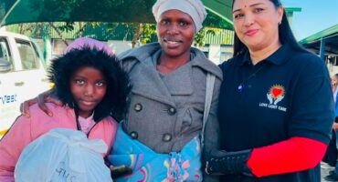 Charity Nyoni, Anele Moyo, and Michelle Chelliah Singh during Mandela Day at Witkoppen Clinic on July 17, 2026. Photo: Ditiro Masuku