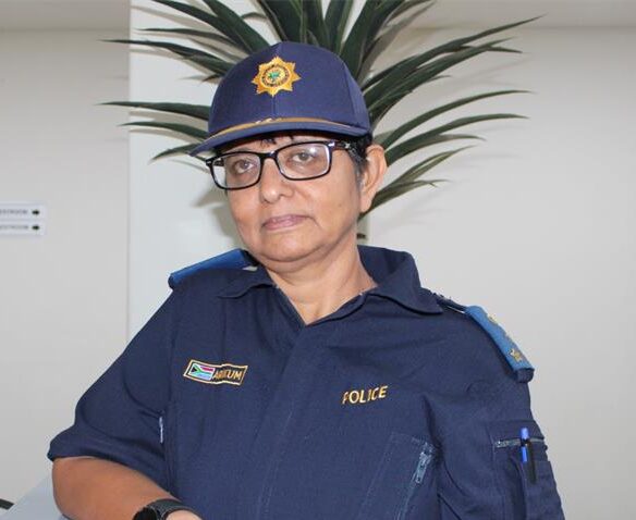 Douglasdale station commander Brigadier Veeshani Arikum is proud of her station for being hard at work on crime in the area. Photo: Reitumetse Gugushe