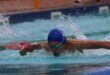 Quade Kingsley-Wilkins, from the Little Fishes Swimming School, participates in the regional championships. Photo: Supplied